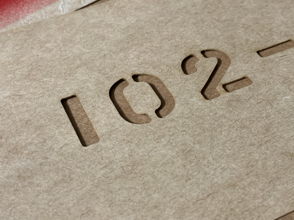 Authentic Custom Cut Oil Board WWII Military Stencil