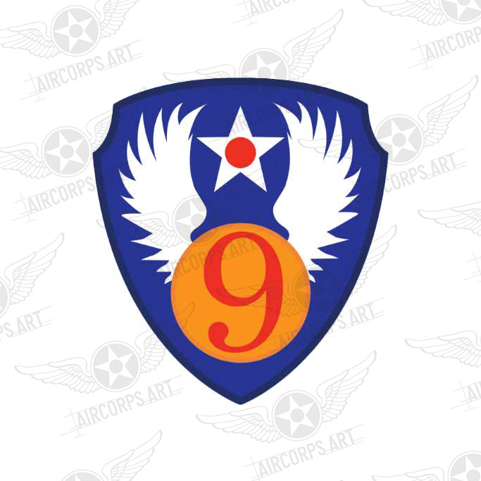 9th Air Force Sticker - USAF Historic WWII Air Force Military