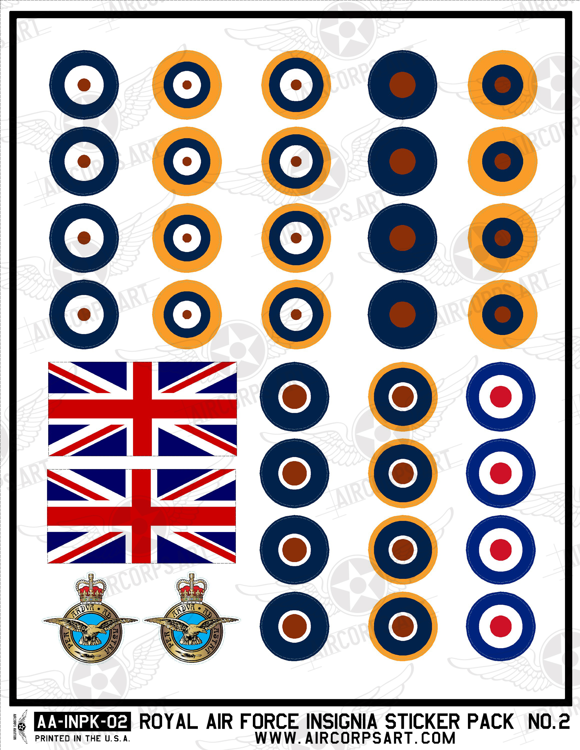 RAF Royal Air Force Type B1 Aircraft Roundel UK British 4" 100mm - Foto 10