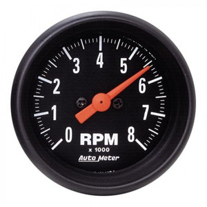 Autometer Z-Series Black 2 1/16 inch 8,000 RPM Mini Tach Autometer Z-Series Black 2 1/16 inch 8,000 RPM Mini Tach