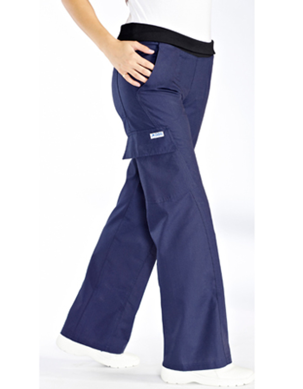 Mobb Petite Stretch Waist Cargo Scrub Pants