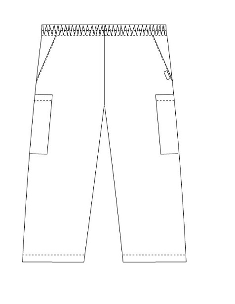 307P - Drawstring/Elastic Scrub Pants