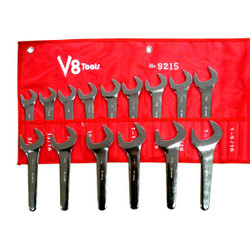V8T-9215 - 12 PIECE JUMBO SERVICE WRENCH SET, SAE V8T-9215 - 12 PIECE JUMBO SERVICE WRENCH SET, SAE