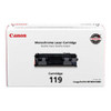 Canon 119 Black Toner Cartridge Standard Yield 2,100 Pages (3479B001)