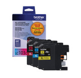 BROTHER LC1033PKS 3 Pack High Yield Color Ink Cartridge