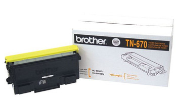 Brother TN670 High Yield Toner Cartridge - Black - Yield 7500 Pages