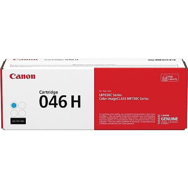 Canon 046XL High Yield Cyan Toner Cartridge (1253C001) 5,000 Page Yield