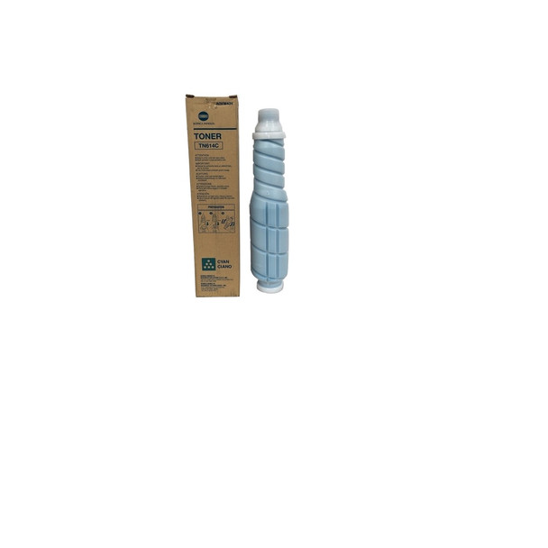 Konica Minolta A0VW434, TN614C Toner Cartridge - Cyan - Yield 26,000