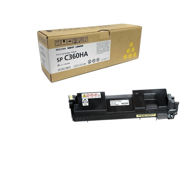 RICOH 408179 SP C360HA  Toner Cartridge Yellow - Yield 5000 Pages