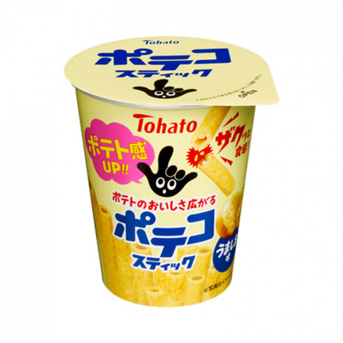 TOHATO Potato Stick 37g/桃哈多TOHATO 儿童杯装手指圈 盐味 37g