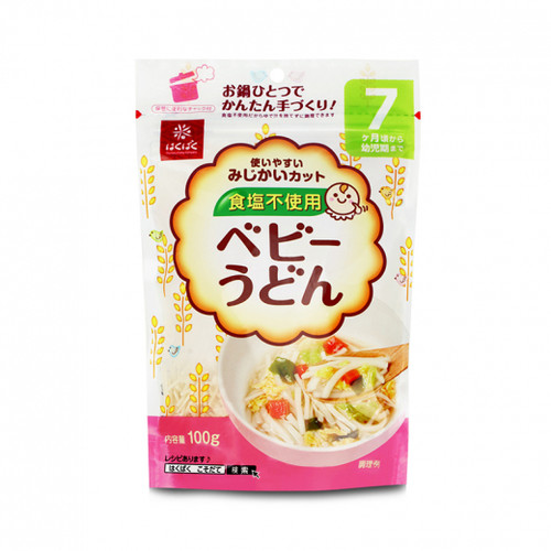 Hakubaku Baby Udon Noodles 100g 7M+/Hakubaku 婴儿面条 100g