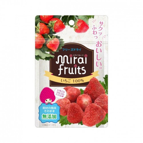 Bitat Mirai Fruits Dried Strawberry 9M+ 10g/Bitat Mirai Fruits 宝宝水果干 10g 9个月+ 草莓