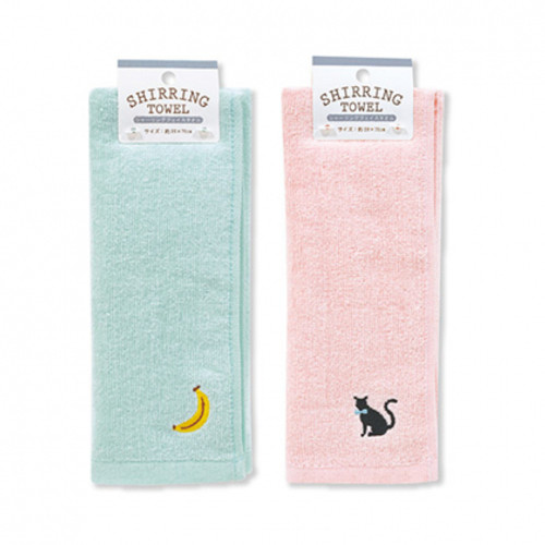 SJ Shirring Towel 系列 毛巾 香蕉&猫