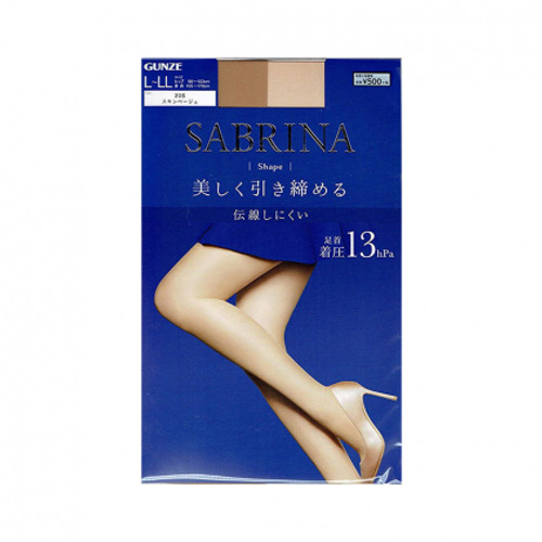 GUNZE SABRINA SHAPE PANTYHOSE L-LL 郡是加压丝袜 20S 肤色 L-LL