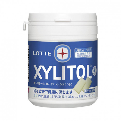 Lotte Xylitol Gum Fresh Mint Family Bottle 143g/乐天Lotte 木糖醇口香糖 143g 清新薄荷味