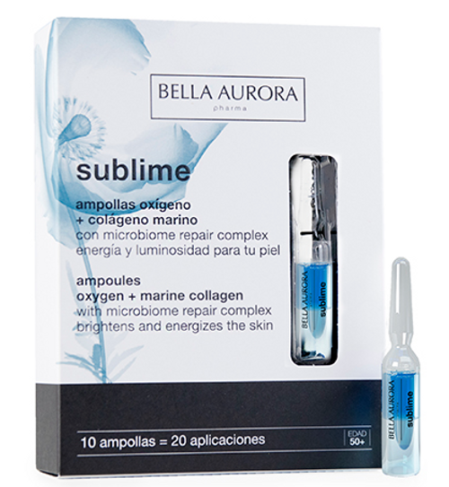 Bella aurora sublime ampollas oxígeno + colágeno marino