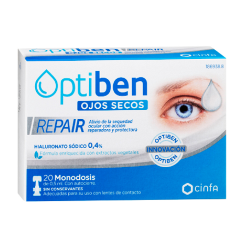 Optiben ojos secos repair 20 monodosis