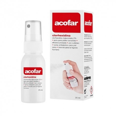 Acofar clorhexidina digluconato 2% 25 mL