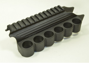 TacStar® Shotgun Aluminum Rail Mount with 6-Shell Polymer SideSaddle - Rem 870, 1100 & 11-87 (12ga)