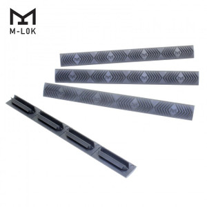 ERGO® M-LOK™ WedgeLok™ Slot Cover Grip 4-PK - GRAPHITE GREY