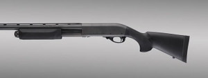 Hogue® Rem 870 12 Gauge OverMolded Shotgun Stock Kit w/Forend - 12" L.O.P. - BLACK