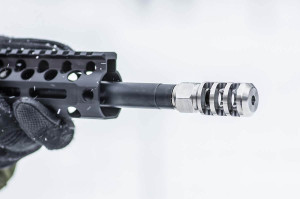 Accu-Tac™ Tank II Stainless Muzzle Brake - .223/5.56/.22