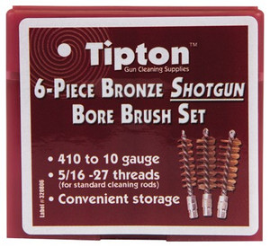 Tipton® 6-Piece Bronze Shotgun Bore Brush Set