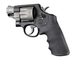 Hogue® S&W K, L, N, X, Z Frame Round Butt Rubber Tamer Conversion Monogrip - BLACK RUBBER