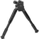 Caldwell® AR / Picatinny Mount Aluminum Bipod - Prone Model - BLACK