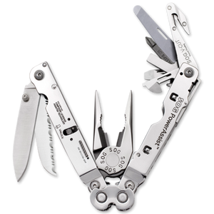 SOG® PowerAssist V-Cutter Satin - Leather Sheath