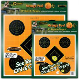 Caldwell® Orange Peel 8" Sight-In - 25 Sheet Bulk Pack
