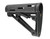 Hogue® AR-15/M-16 OverMolded Collapsible Buttstock - Fits Commercial Buffer Tube - BLACK RUBBER
