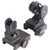 AT® AR-15 Flip Up Front and Rear Sight Set - Black