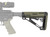 Hogue® AR-15/M-16 OverMolded Collapsible Buttstock - Fits Mil-Spec Buffer Tube - OD GREEN RUBBER