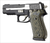 Hogue® SIG P220 American DA/SA: Piranha G10 Grip - G-Mascus Green