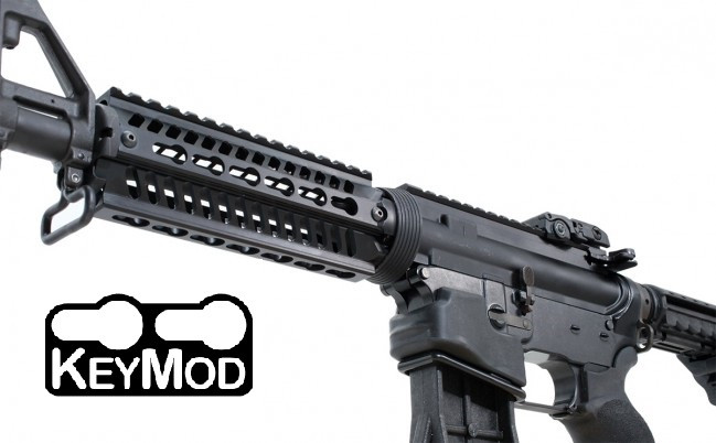 ERGO® Ultra Lite™ Z KeyMod™ AR-15/M16 6" Two Piece Replacement Handguard System - BLACK