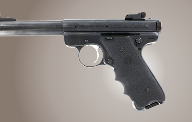 Hogue® Ruger MK II / MK III Rubber Grip with Finger Grooves - BLACK