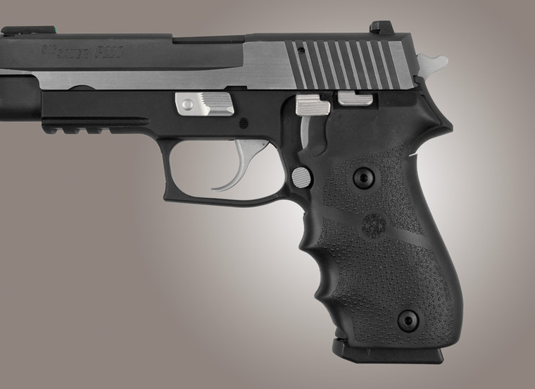 Hogue® SIG Sauer P220 American Rubber Grip with Finger Grooves - BLACK