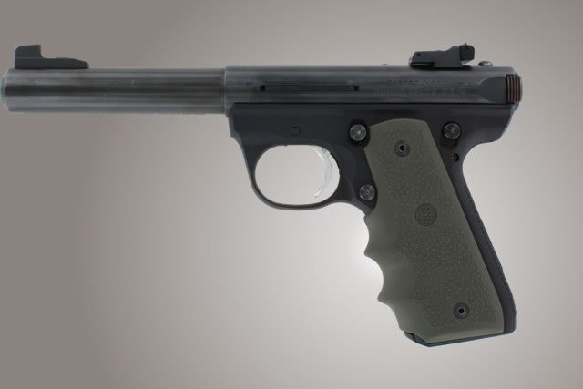 Hogue® Ruger 22/45 RP Rubber Grip with Finger Grooves - OD