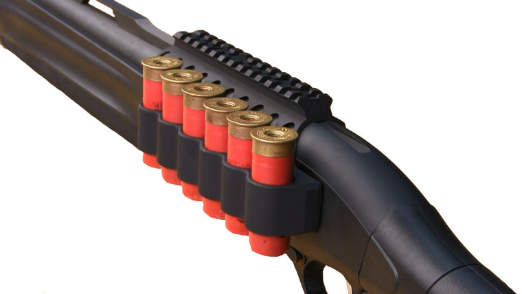 Mesa Tactical™ SureShell Aluminum Carrier and Rail for Beretta 1301 Comp (6-Shell, 12-GA, 5-1/2")