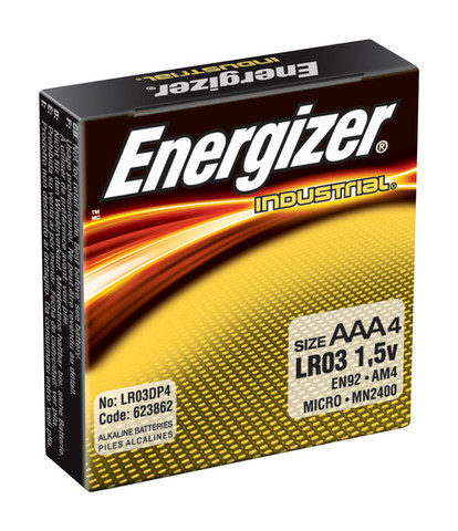 Energizer® Industrial AAA 4-PK
