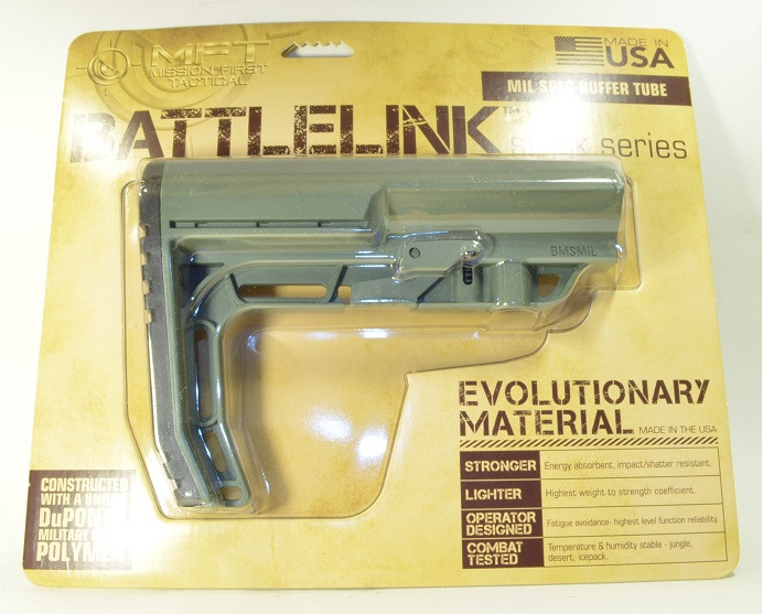 Mission First Tactical™ BMS - BATTLELINK™ Minimalist Stock Mil-Spec - FOLIAGE GREEN