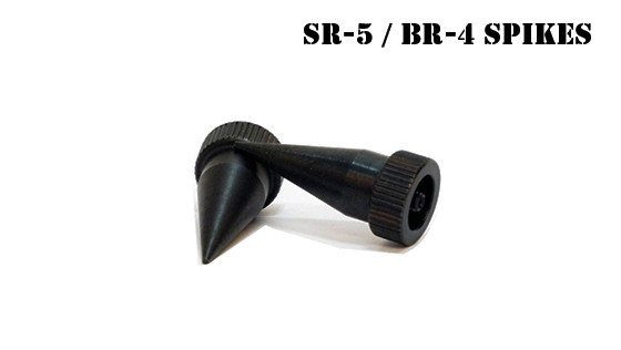 Accu-Tac™ SR-5 / BR-4 Bipod Spikes - BLACK