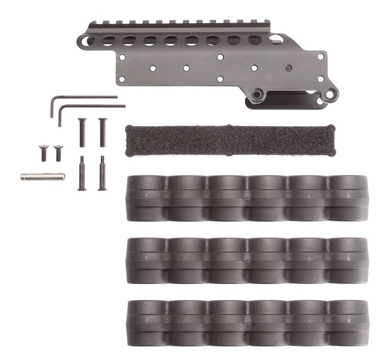 Mesa Tactical™ SureShell Hook & Loop Mount with Saddle Rail for Rem 870 (6-Shell, 12-GA, 5")