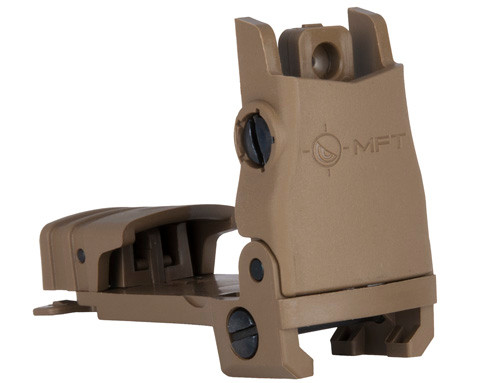 Mission First Tactical™ Polymer Flip up Rear Sight - SCORCHED DARK EARTH