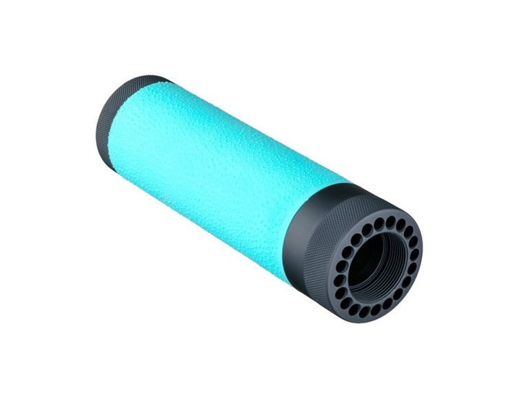 Hogue® AR-15/M-16 (Carbine) Free Float Forend with OverMolded Gripping area - AQUA RUBBER