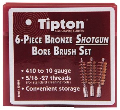 Tipton® 6-Piece Bronze Shotgun Bore Brush Set