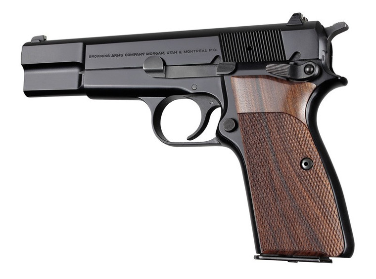 Hogue®  Browning Hi-Power Pau Ferro Checkered