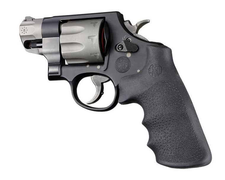 Hogue® S&W K, L, N, X, Z Frame Round Butt Rubber Tamer Conversion Monogrip - BLACK RUBBER