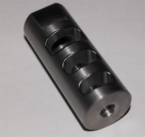SRC™  1/2" x 28 .223 Stainless Steel Polished Muzzle Brake